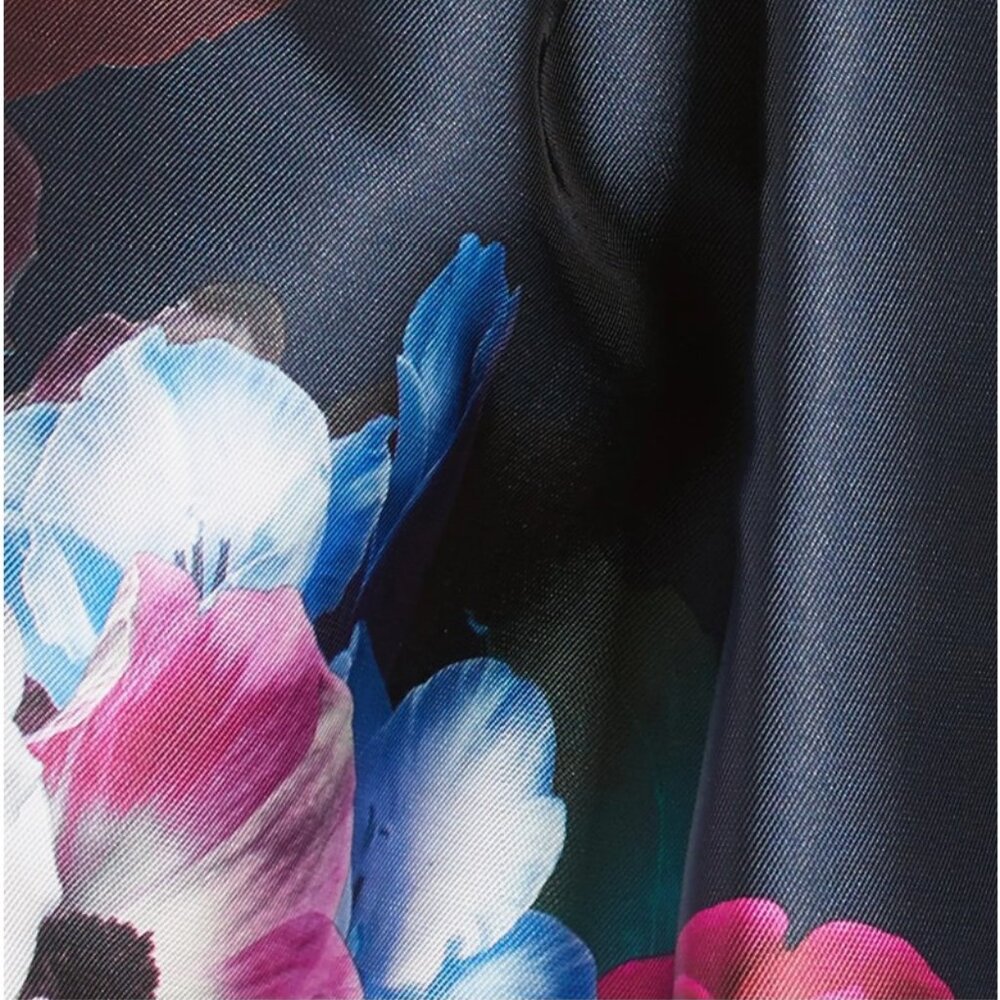 TED BAKER Valkia Blushing Bouquet Fit & Flare Midi Dress Size 3 / US 8 - Picture 11 of 15